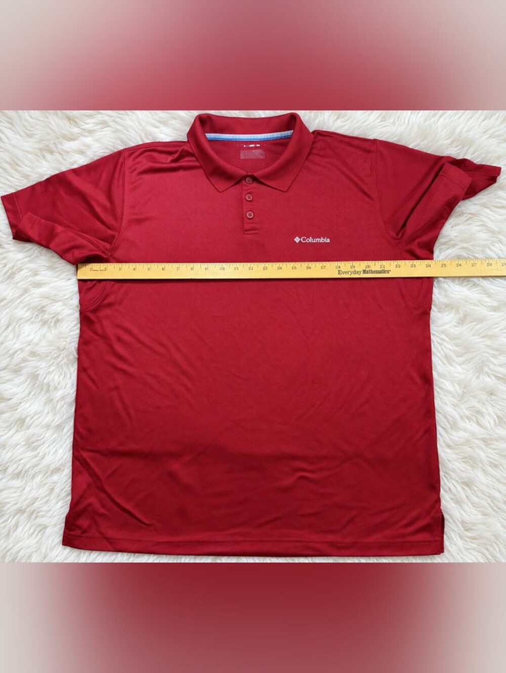 Columbia Men's Red Performance Polo Shirt Size XL